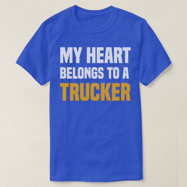 Mein Herz gehört zu einem LKW-Monster-Rennen T-Shirt (Design vorne)
