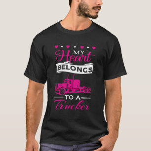 Mein Herz gehört zu einem LKW Niedliche Liebe Truc T-Shirt