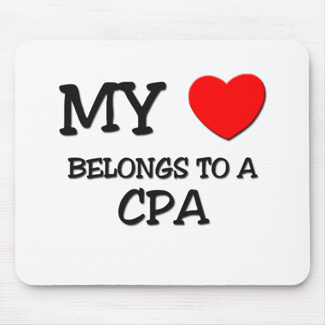 Mein Herz gehört zu einer CPA Mousepad (Vorne)