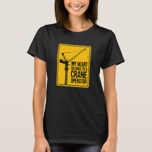 Mein Herz gehört zu einer Ehefrau der Crane Operat T-Shirt