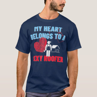 Mein Herz gehört zu einer sexy Dachdecker-Ehefrau T-Shirt