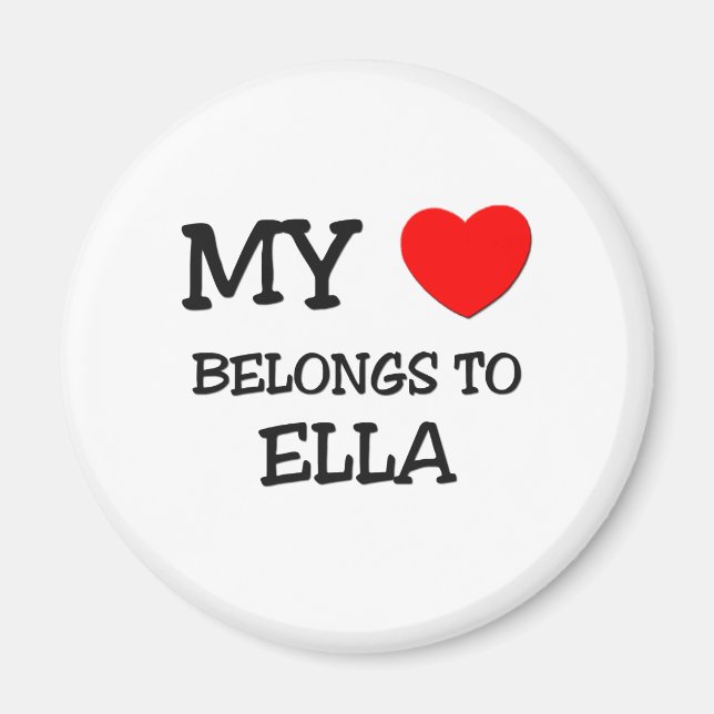 Mein Herz gehört zu ELLA Magnet (Vorne)