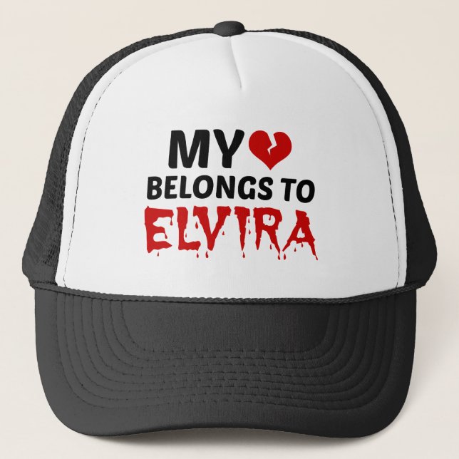 Mein Herz gehört zu Elvira Truckerkappe (Vorderseite)