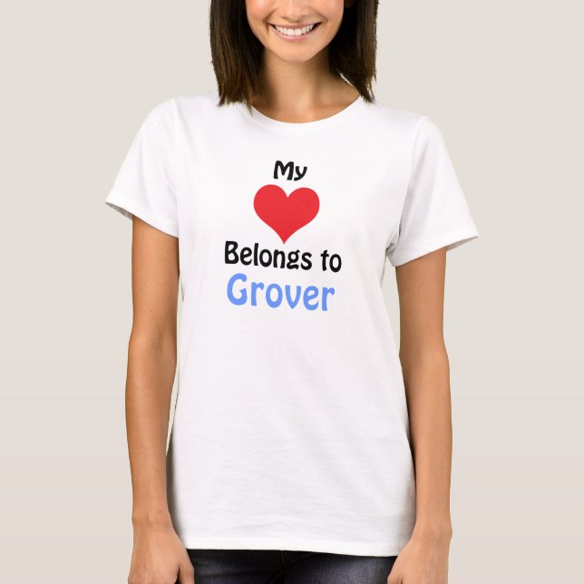 Mein Herz gehört zu Grover T-Shirt (Vorderseite)