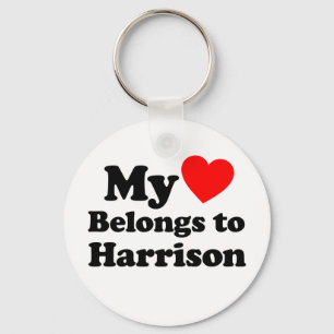 Mein Herz gehört zu Harrison Schlüsselanhänger