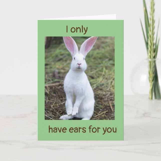 **MEIN HERZ GEHÖRT ZU IHNEN** EASTERKARTE KARTE (Vorderseite)