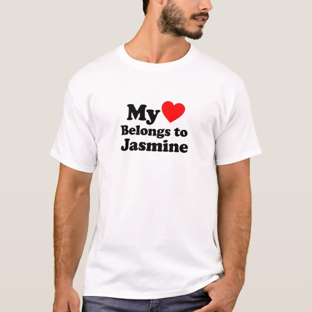Mein Herz gehört zu Jasmine T-Shirt (Vorderseite)