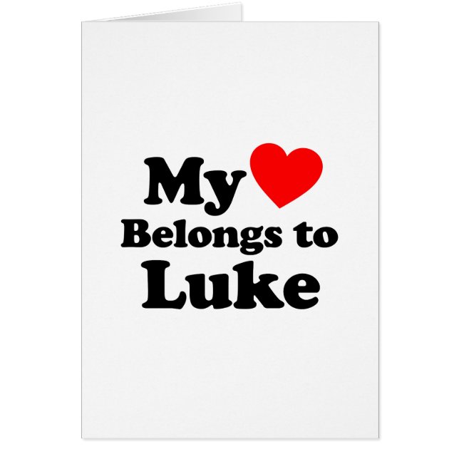 Mein Herz gehört zu Luke (Vorne)