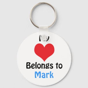 Mein Herz gehört zu Mark Schlüsselanhänger