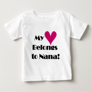 Mein Herz gehört zu Nana Baby T-shirt