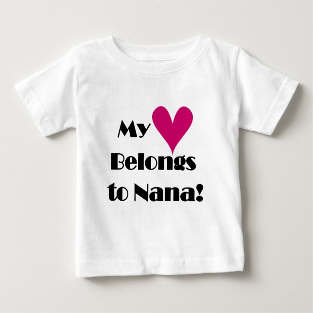 Mein Herz gehört zu Nana Baby T-shirt (Vorderseite)