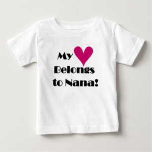 Mein Herz gehört zu Nana Baby T-shirt