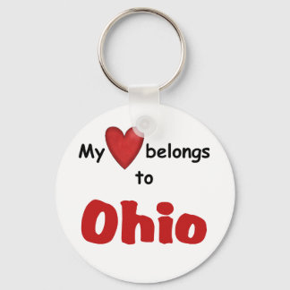 Mein Herz gehört zu Ohio Schlüsselanhänger