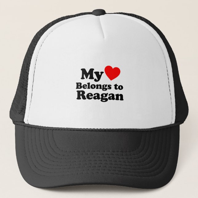 Mein Herz gehört zu Reagan Truckerkappe (Vorderseite)