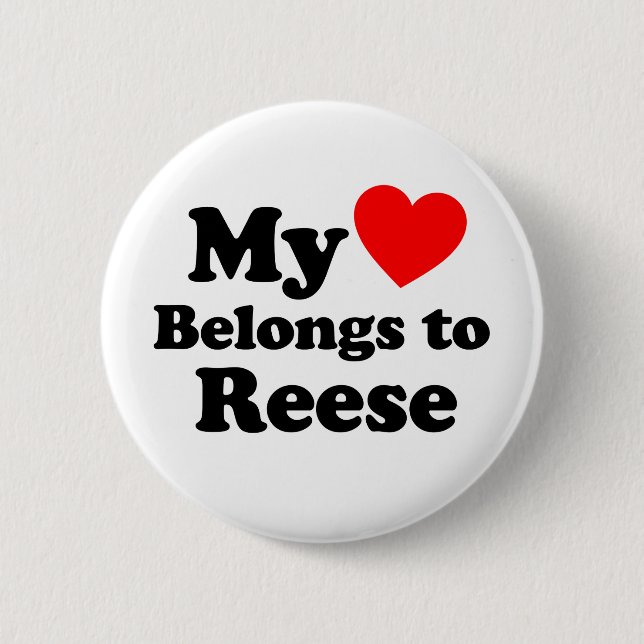 Mein Herz gehört zu Reese Button (Vorderseite)