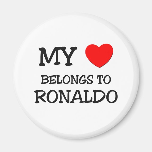 Mein Herz gehört zu Ronaldo Magnet (Vorne)