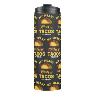 Mein Herz gehört zu Tacos Thermosbecher