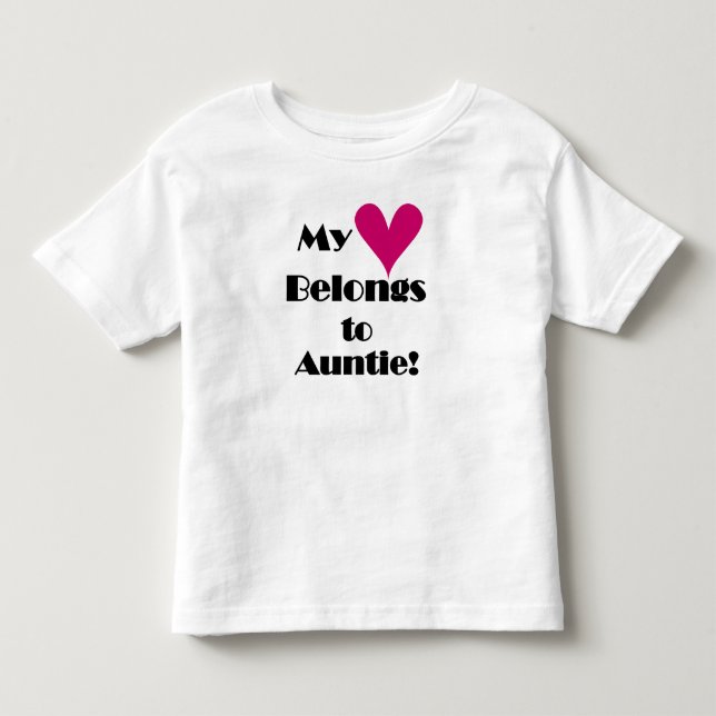 Mein Herz gehört zu Tantchen Kleinkind T-shirt (Vorderseite)