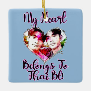 Mein Herz gehört zu Thai BL Keramikornament