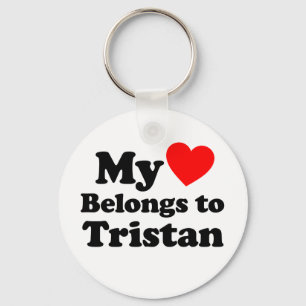 Mein Herz gehört zu Tristan Schlüsselanhänger