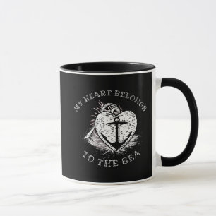 Mein Herz gehört zum Anker des Meeres Tasse