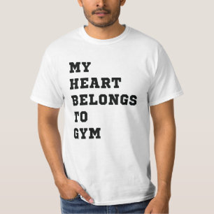 Mein Herz gehört zum Fitnessraum T-Shirt