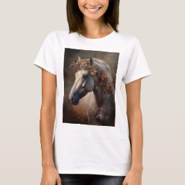 Mein Herz gehört zum Personalisierten Naturpferd T-Shirt