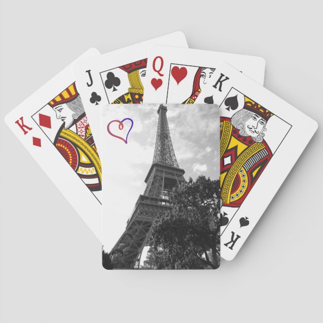 Mein Herz geht nach Paris Spielkarten (Rückseite)