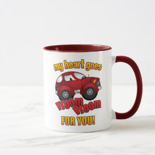 Mein Herz geht Vroom Vroom für Sie! Tasse