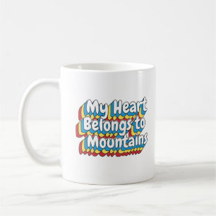 MEIN HERZ GEHT ZU BERGEN KAFFEETASSE
