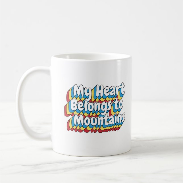 MEIN HERZ GEHT ZU BERGEN KAFFEETASSE (Links)