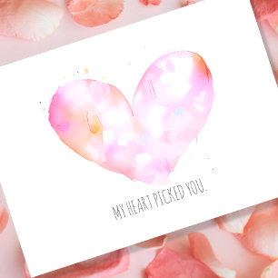 Mein Herz hat dich ausgewählt Valentinstagskarte m Feiertagskarte