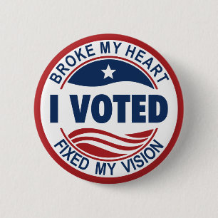 MEIN HERZ HAT MEINE VISION BEHOBEN BUTTON