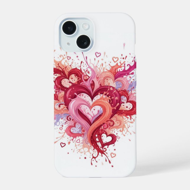 Mein Herz  iPhone 15 Hülle (Rückseite)