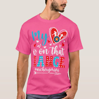 Mein Herz ist auf der Bogenschießmaus einer Arche T-Shirt