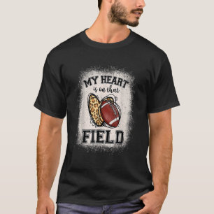 Mein Herz ist auf diesem Feld Fußball Cool Männer T-Shirt
