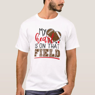 Mein Herz ist auf diesem Feld Fußball Mama Sportfa T-Shirt