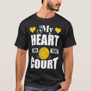 Mein Herz ist auf diesem Gericht Wasserpolo-Sport T-Shirt