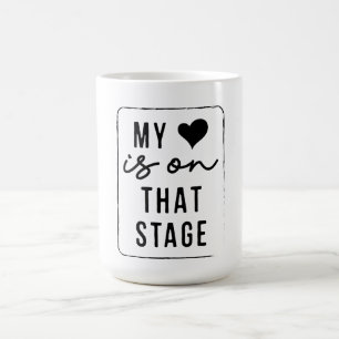 Mein Herz ist auf dieser Bühne Tanz Mama Vintag Re Kaffeetasse