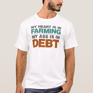 Mein Herz ist bei der Landwirtschaft aber… T-Shirt