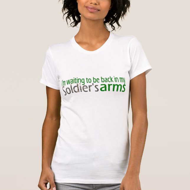 Mein Herz ist entfaltete Armee G/f T-Shirt (Vorderseite)