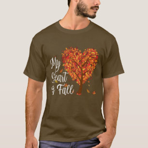 Mein Herz ist Herbst dunkler T - Shirt