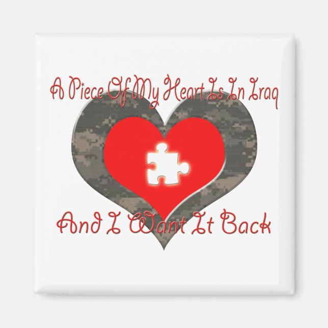 Mein Herz ist im Irak Magnet (Vorne)