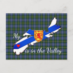 Mein Herz ist im Tal Nova Scotia Postkarte