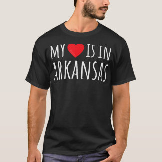 MEIN HERZ IST IN ARKANSAS Niedlicher amerikanische T-Shirt