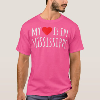 MEIN HERZ IST IN FISSISSIPPI Niedlicher amerikanis T-Shirt