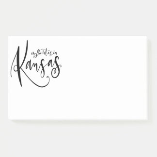 Mein Herz ist in Kansas Jumbo Post It Notes Post-it Klebezettel
