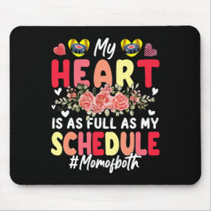 Mein Herz ist voll, so wie mein Zeitplan als Mutte Mousepad