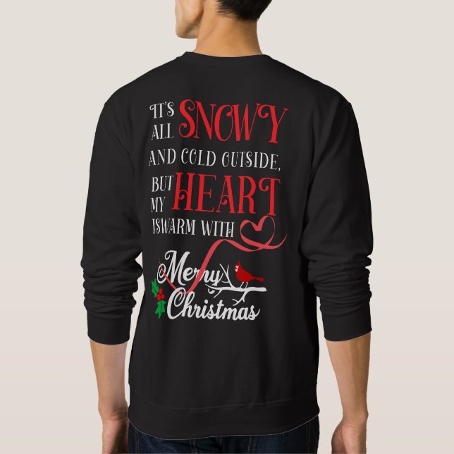 Mein Herz ist warm Sweatshirt (Rückseite)