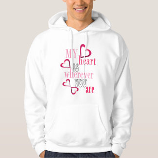 Mein Herz ist, wo immer du bist Hoodie